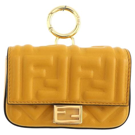 fake fendi logo bag charm|fendi nano baguette charm magenta.